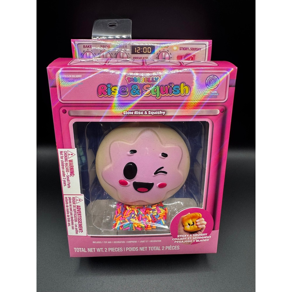 Taba Jelly Rise & Squish Scented Slow Rise Squishy Donut Toy Pink 2 Piece Set